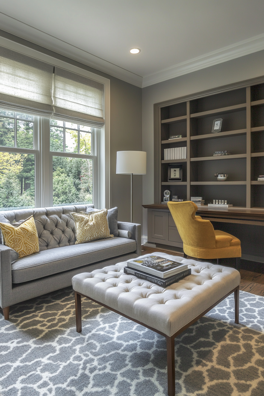 6. Mid-Century Modern Refresh (Gray Living Room Ideas) - Gray Living Room Ideas