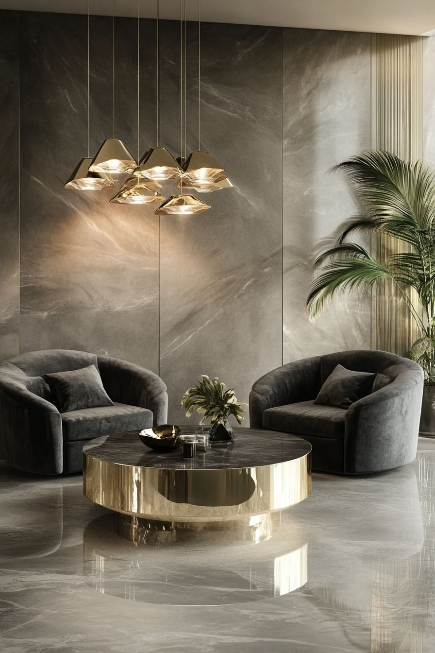 13. Art Deco Glam (Gray Living Room Ideas) - Gray Living Room Ideas