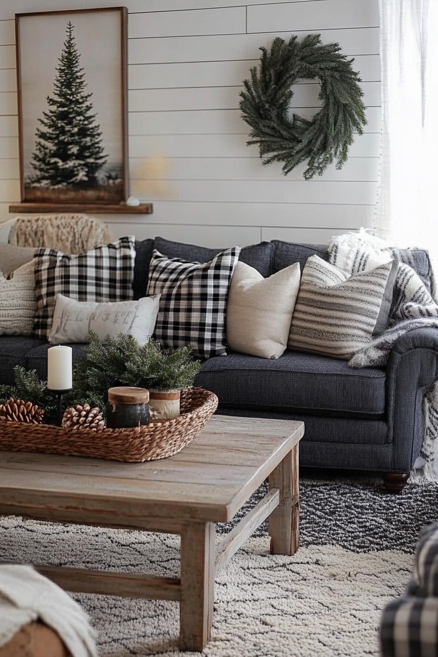 15. Modern Farmhouse Blend (Gray Living Room Ideas) - Gray Living Room Ideas