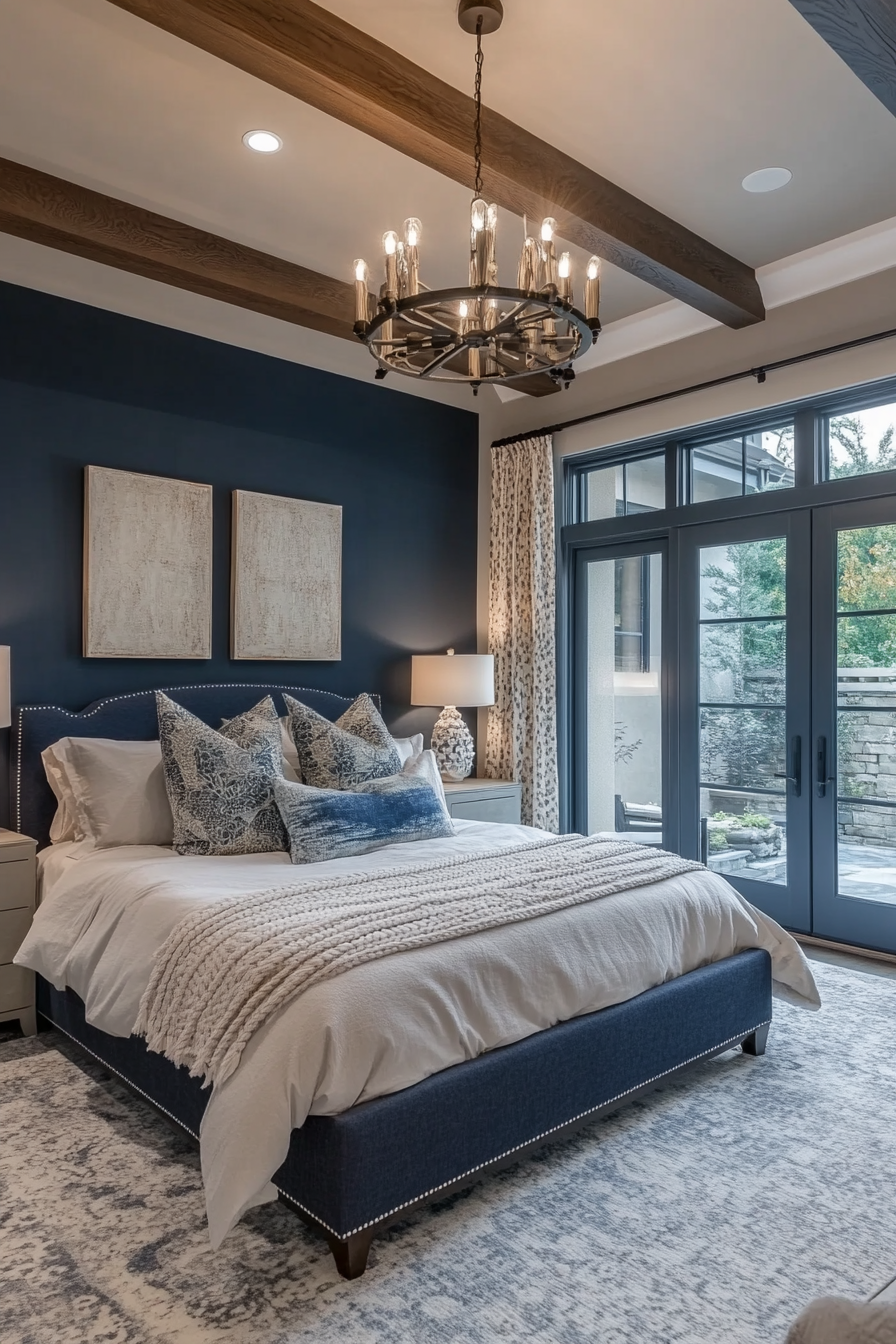 15. Mediterranean Inspiration (Navy Blue And Gray Bedroom Ideas) - Navy Blue And Gray Bedroom Ideas