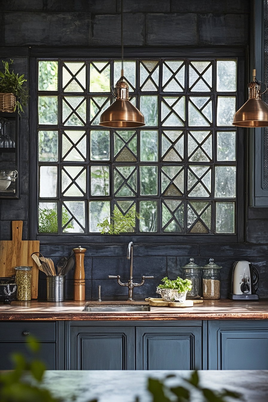 7. Geometric Multi-Pane Window (Kitchen Window Ideas) - Kitchen Window Ideas