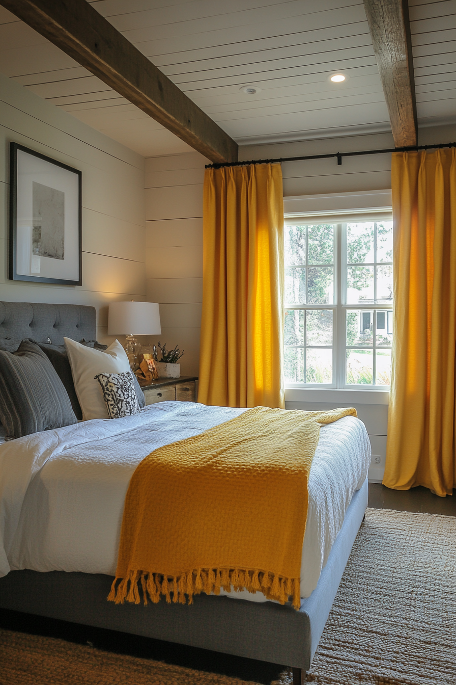 9. Canary and Cloud Serenity (Yellow And Gray Bedroom Ideas) - Yellow And Gray Bedroom Ideas