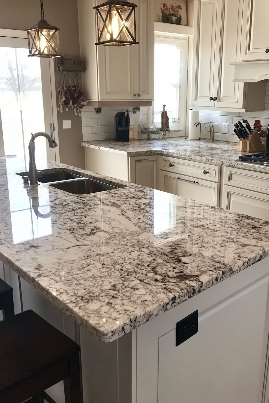 7. Classic French Country (Granite Countertops Kitchen Ideas) - Granite Countertops Kitchen Ideas