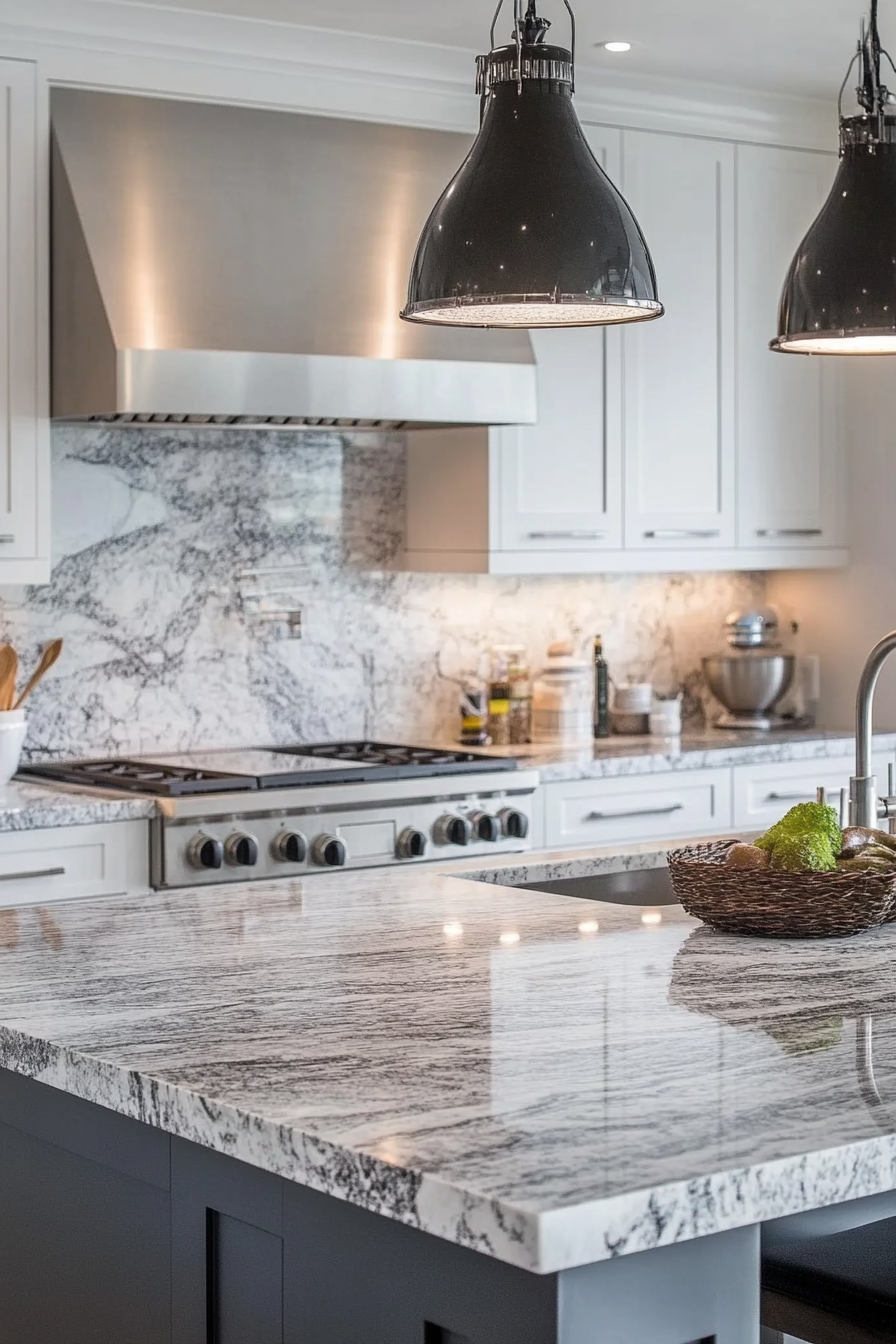 10. Sleek Urban Chic (Granite Countertops Kitchen Ideas) - Granite Countertops Kitchen Ideas