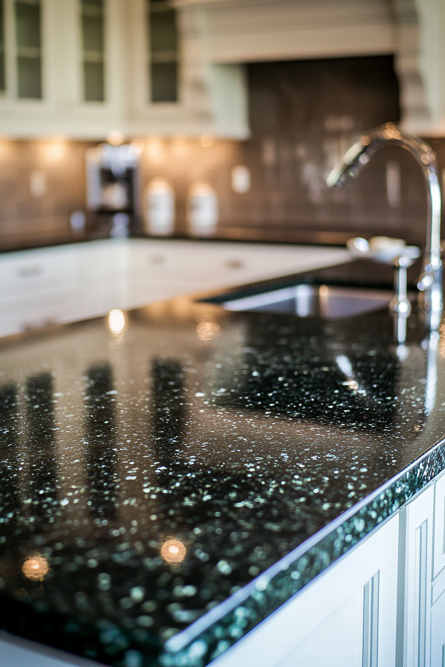 19. Classic With a Twist (Granite Countertops Kitchen Ideas) - Granite Countertops Kitchen Ideas