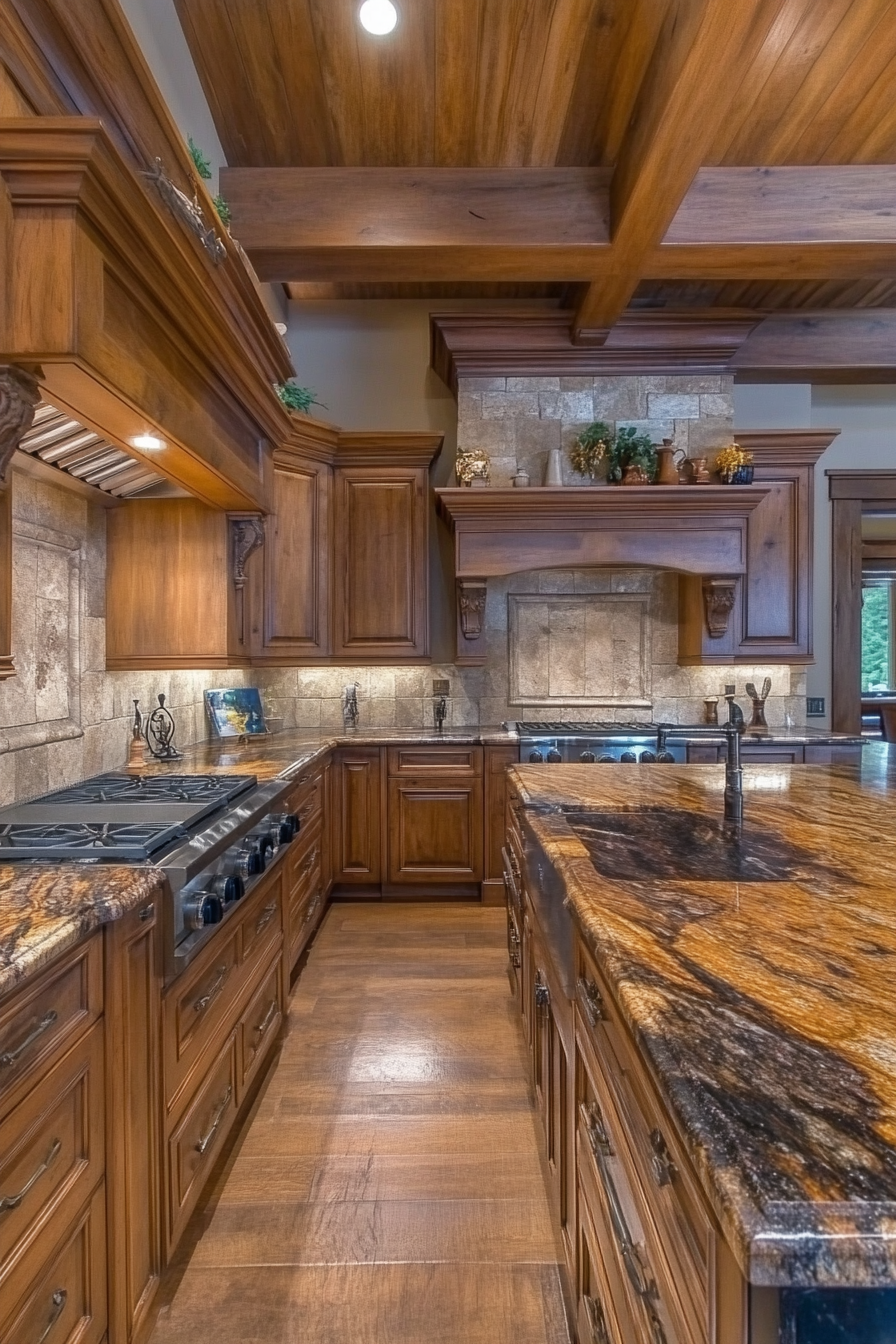 24. Lush Natural Appeal (Granite Countertops Kitchen Ideas) - Granite Countertops Kitchen Ideas