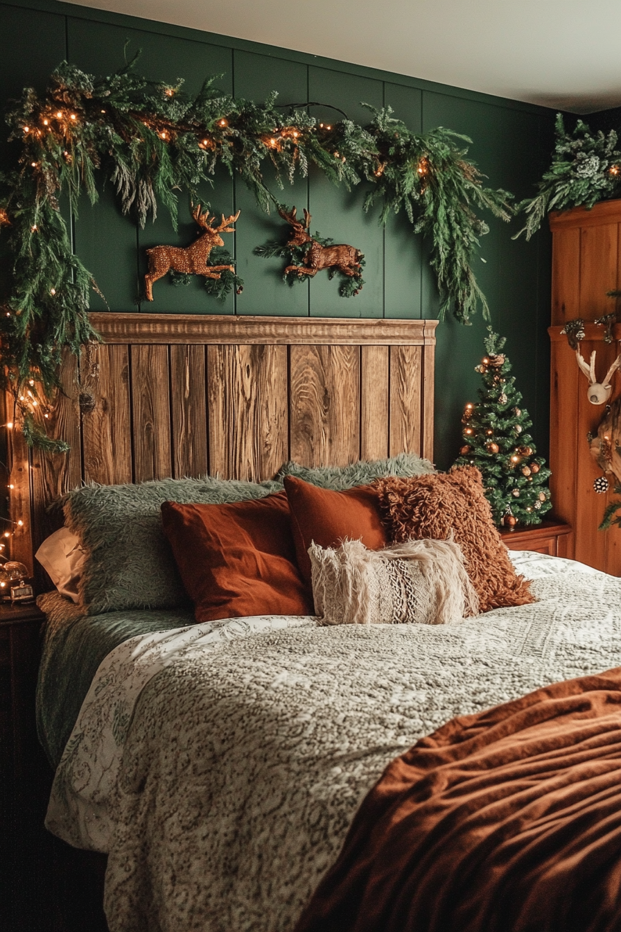 18. Enchanted Forest Christmas (Christmas Bedroom Ideas) - Christmas Bedroom Ideas