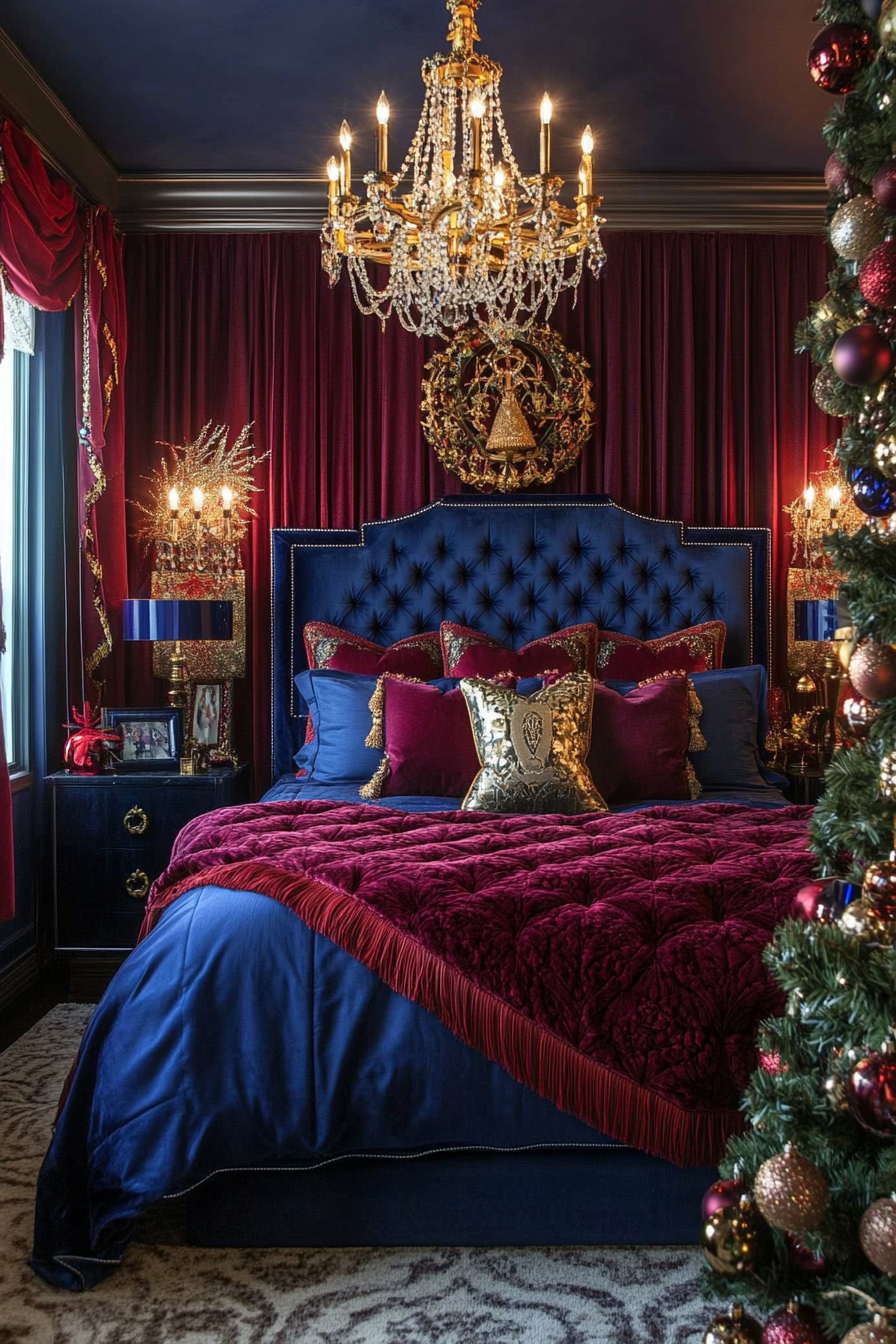 19. Velvet & Jewels Luxury Suite (Christmas Bedroom Ideas) - Christmas Bedroom Ideas