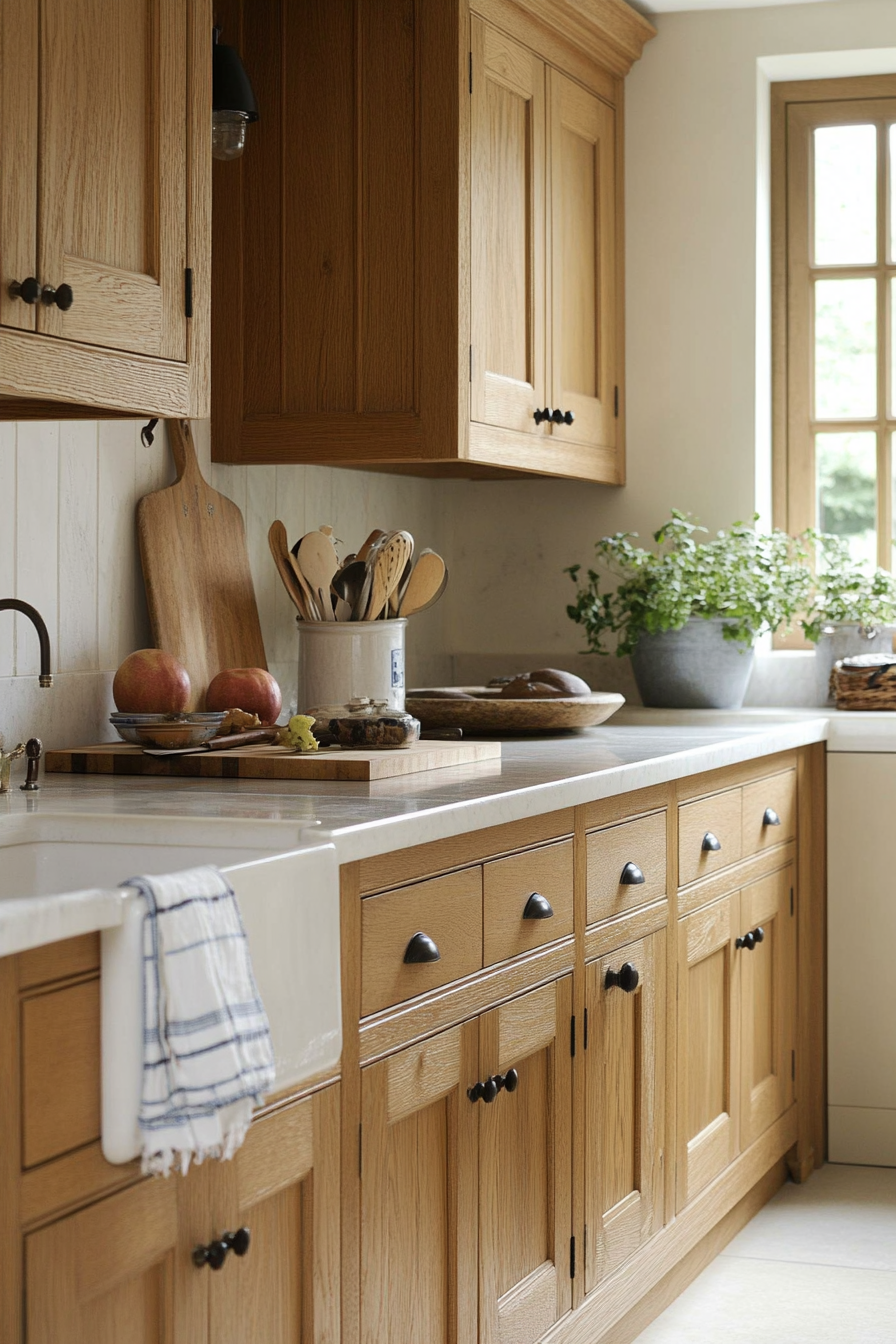 2. Classic Shaker Style (Oak Cabinets Kitchen Ideas) - Oak Cabinets Kitchen Ideas