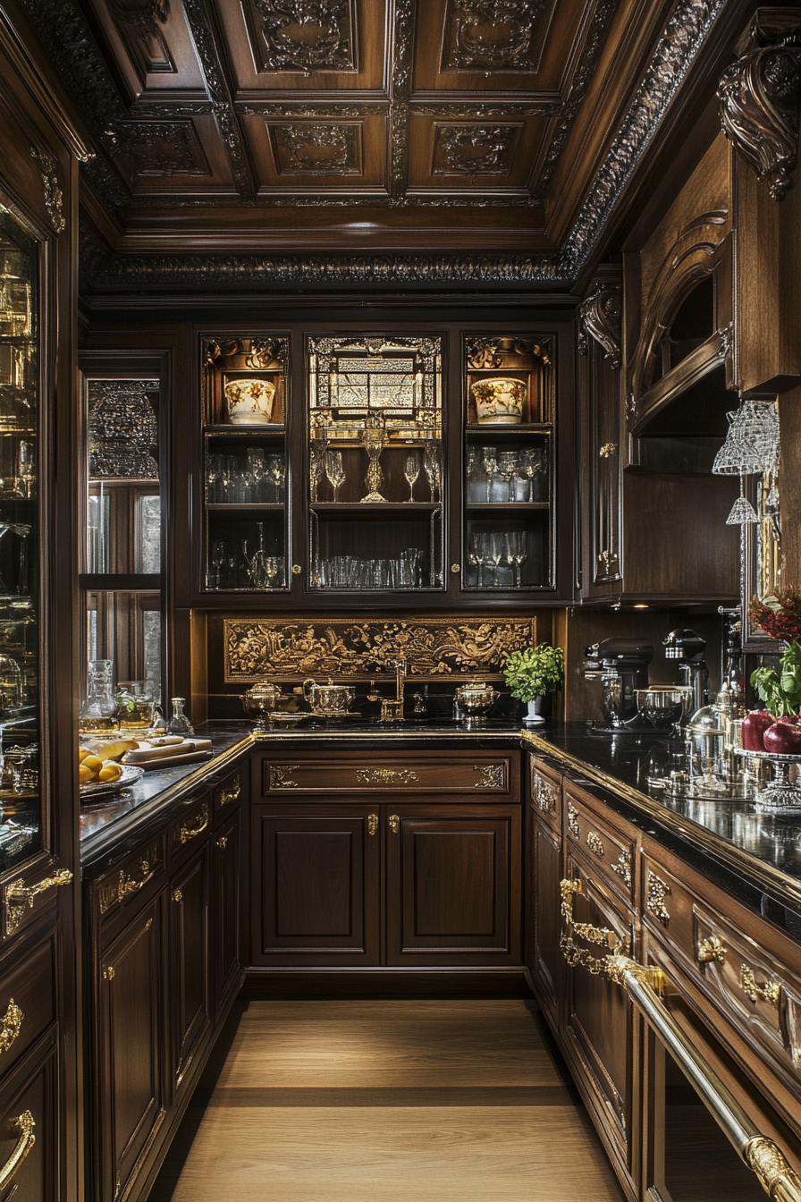 20. Glamorous Touch (Oak Cabinets Kitchen Ideas) - Oak Cabinets Kitchen Ideas