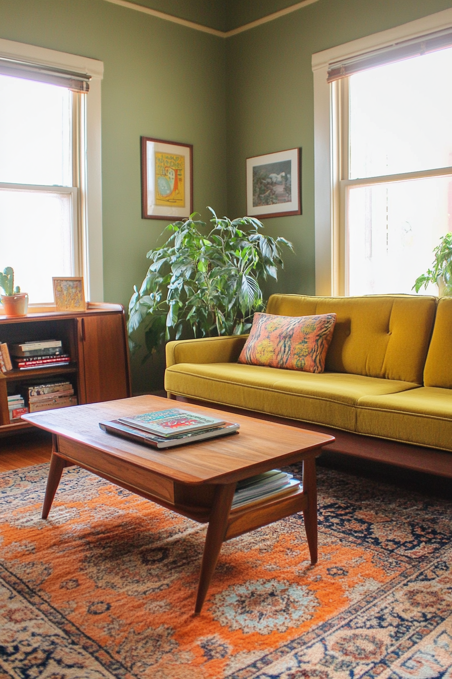 3. Mid-Century Modern Charm (Vintage Living Room Ideas) - Vintage Living Room Ideas