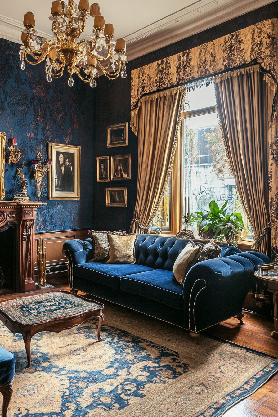 10. Edwardian Opulence (Vintage Living Room Ideas) - Vintage Living Room Ideas