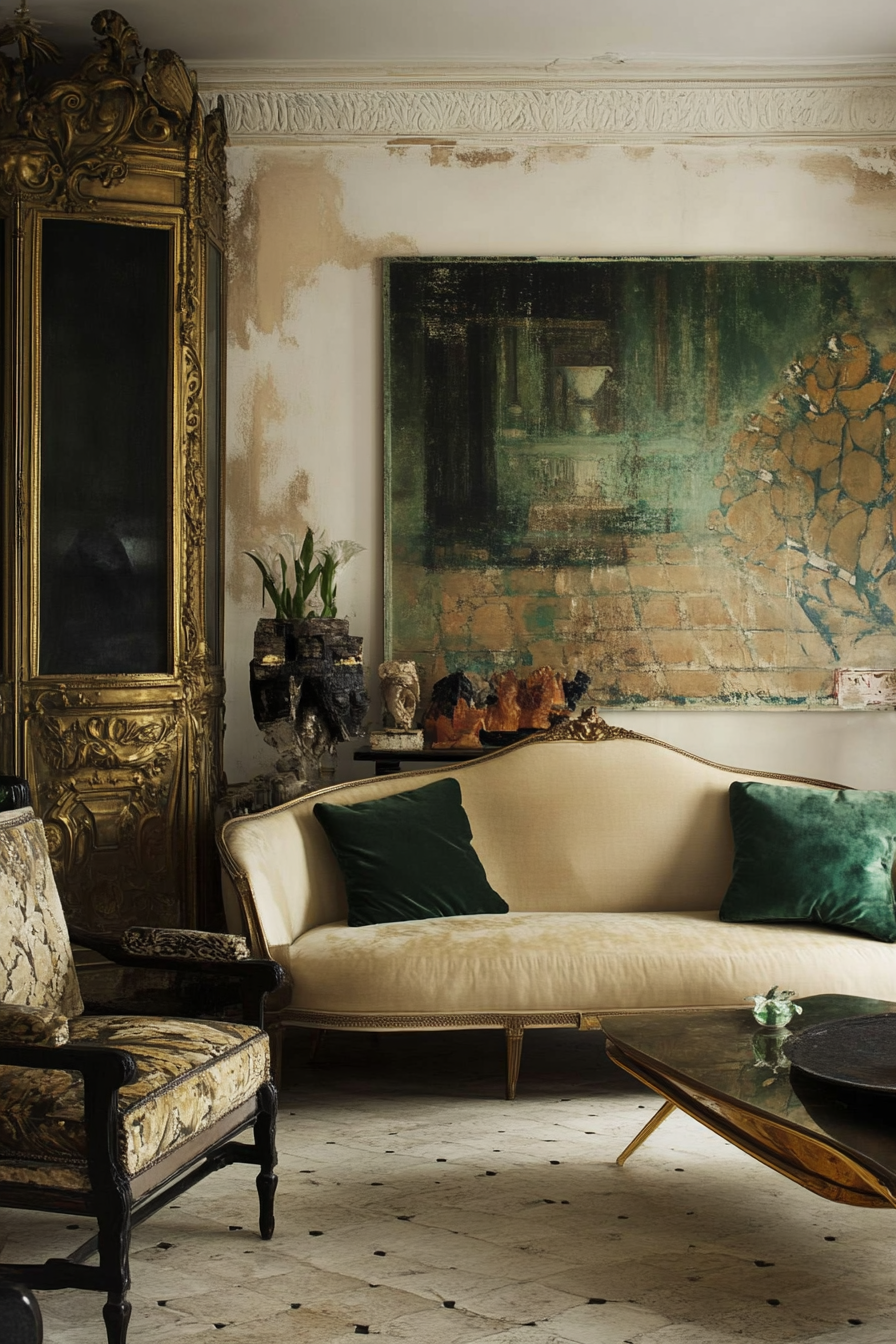 14. 1920s Parisian Salon (Vintage Living Room Ideas) - Vintage Living Room Ideas