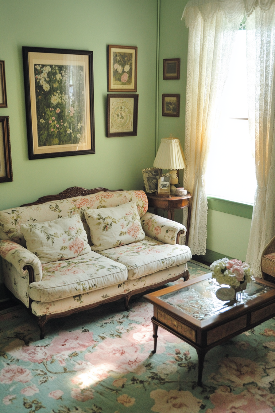 23. Edwardian Garden Room (Vintage Living Room Ideas) - Vintage Living Room Ideas