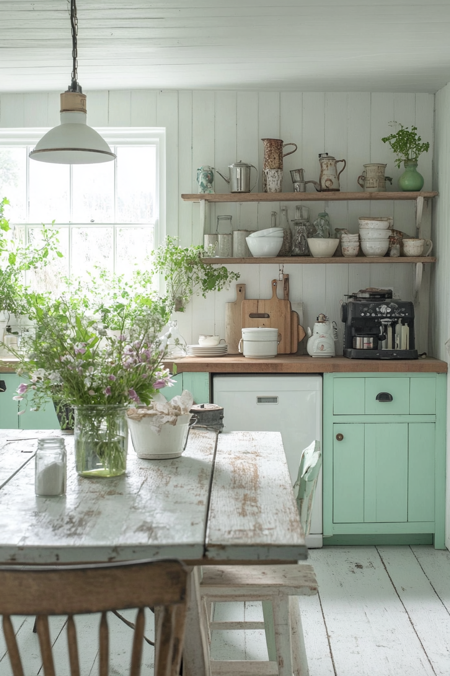 10. Pastel Color Palette (Farmhouse Kitchen Ideas) - Farmhouse Kitchen Ideas