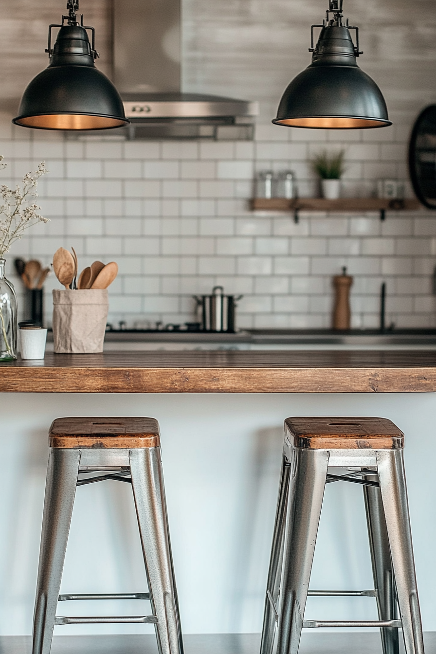 11. Industrial Elements (Farmhouse Kitchen Ideas) - Farmhouse Kitchen Ideas