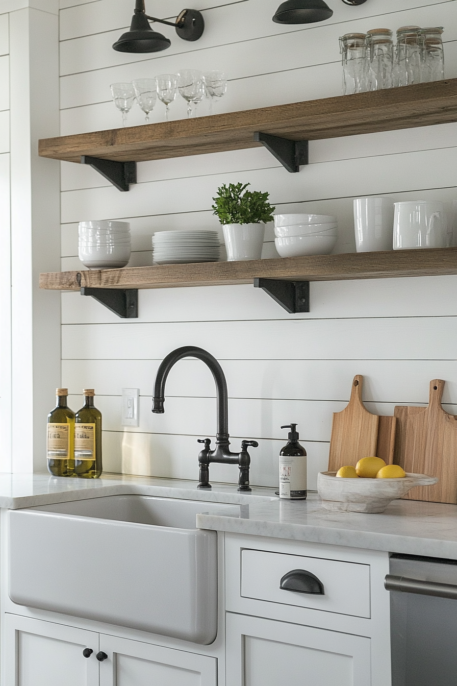 22. Shiplap Walls (Farmhouse Kitchen Ideas) - Farmhouse Kitchen Ideas