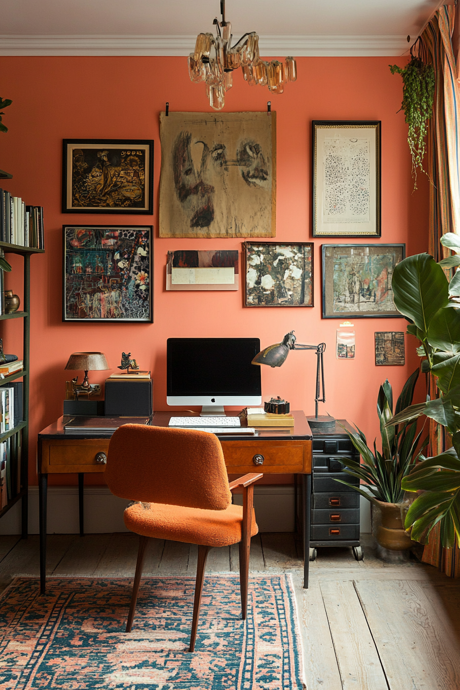11. Eclectic Art Studio (Simple Home Office Ideas) - Simple Home Office Ideas