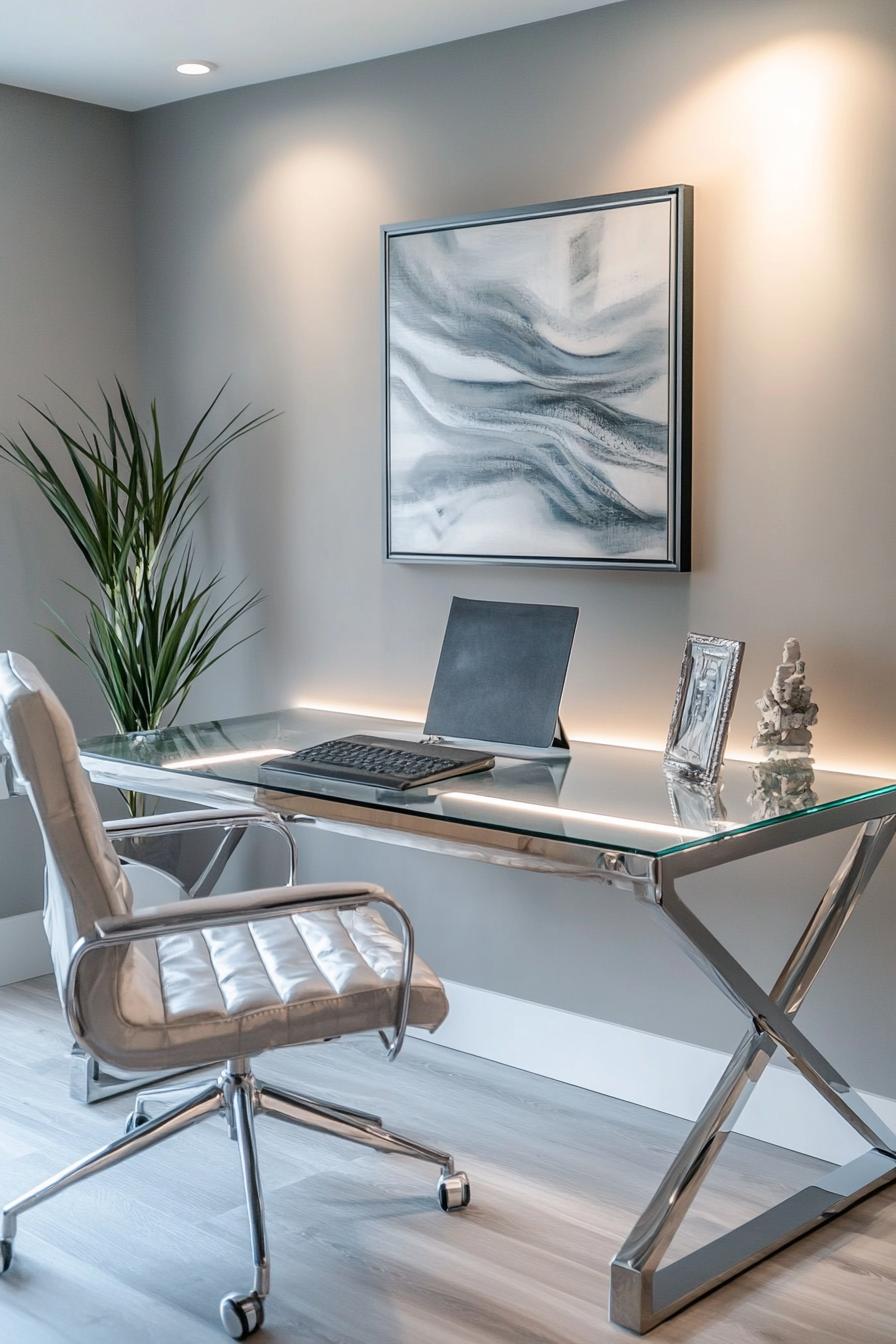 18. Tech-Forward Futurism (Simple Home Office Ideas) - Simple Home Office Ideas