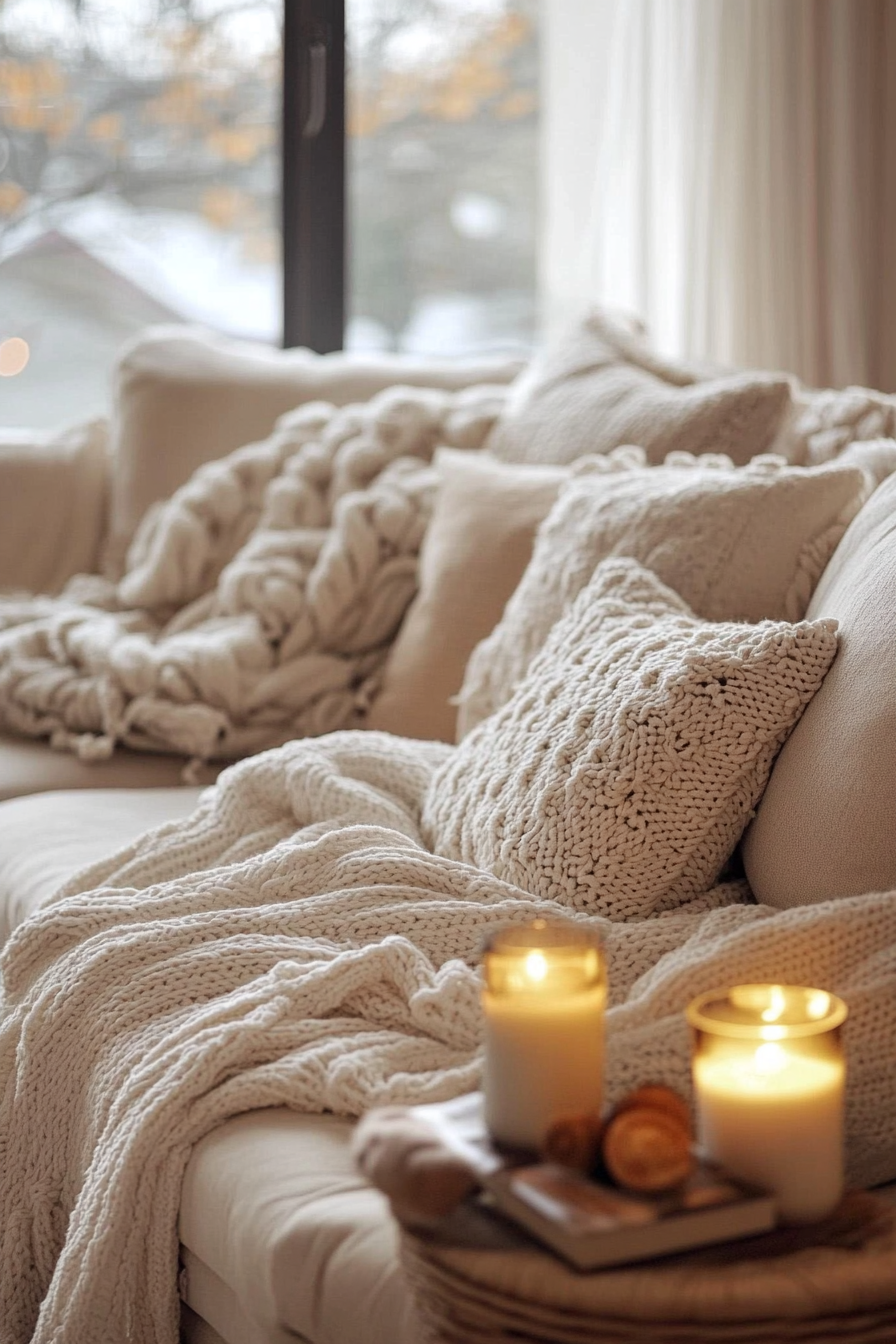 12. Soft Beige Sanctuary (Warm And Cozy Living Room Ideas) - Warm And Cozy Living Room Ideas