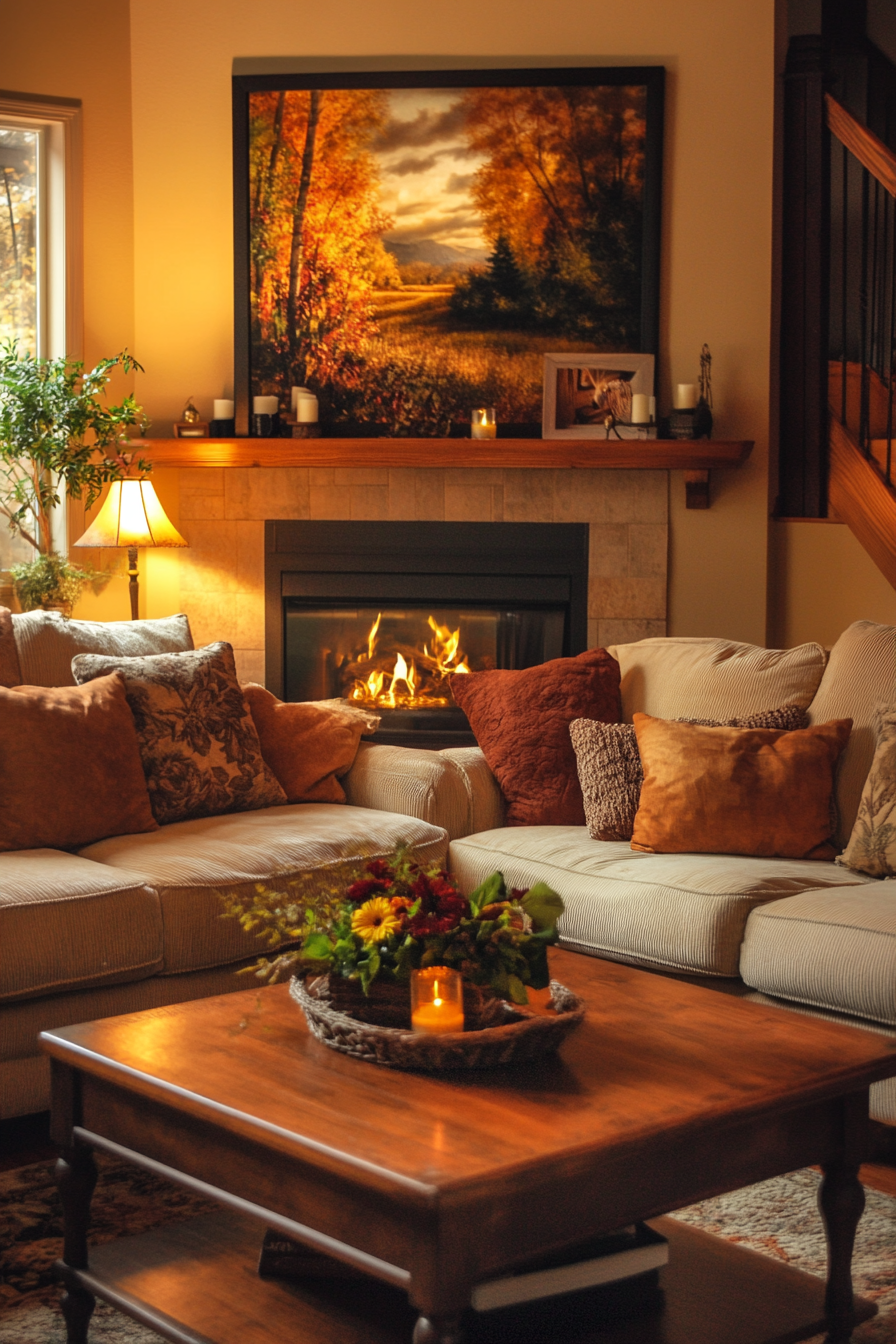 13. Rust & Honey Warmth (Warm And Cozy Living Room Ideas) - Warm And Cozy Living Room Ideas