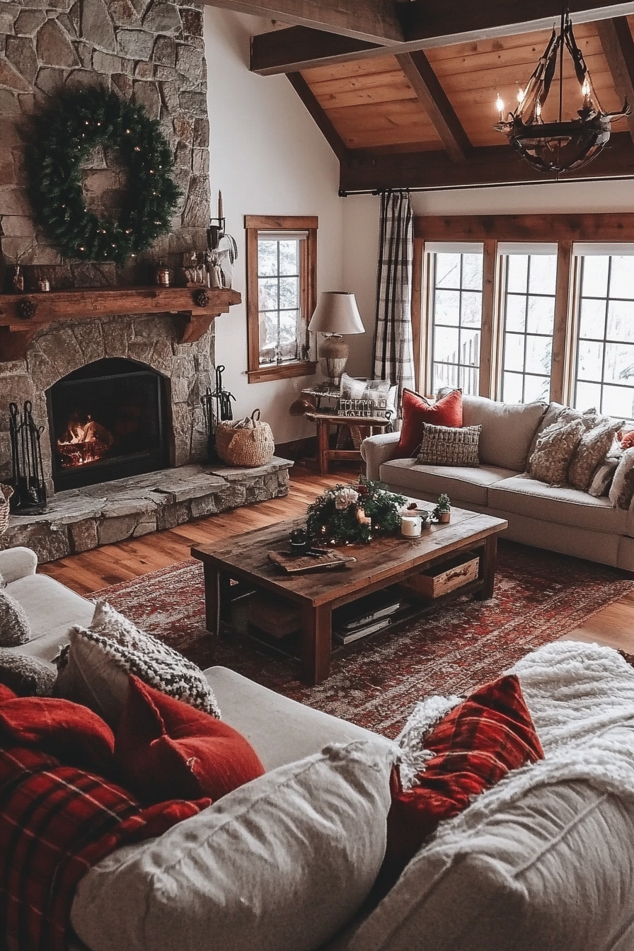 23. Alpine Lodge Cozy (Warm And Cozy Living Room Ideas) - Warm And Cozy Living Room Ideas