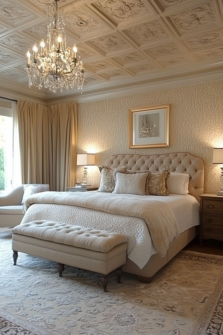 10. Textured Almond Escape (Tan Bedroom Ideas) - Tan Bedroom Ideas