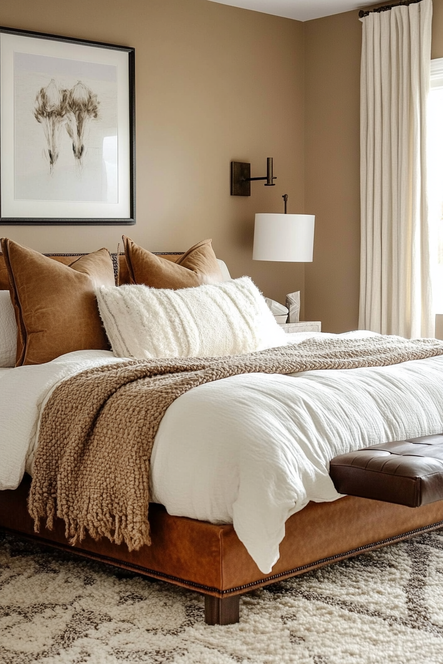 20. Soft Camel Retreat (Tan Bedroom Ideas) - Tan Bedroom Ideas
