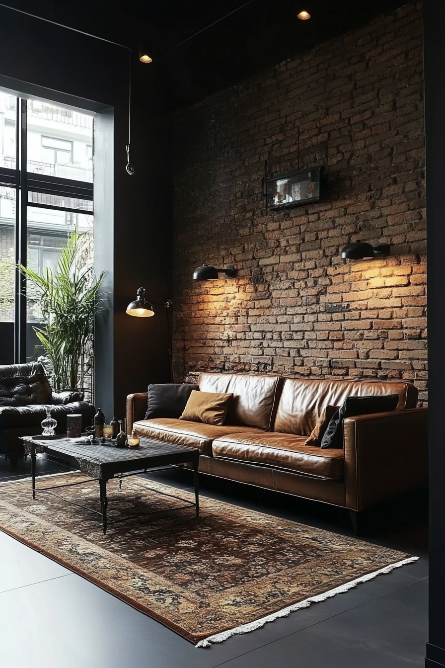 12. Urban Loft (Black And Brown Living Room Ideas) - Black And Brown Living Room Ideas