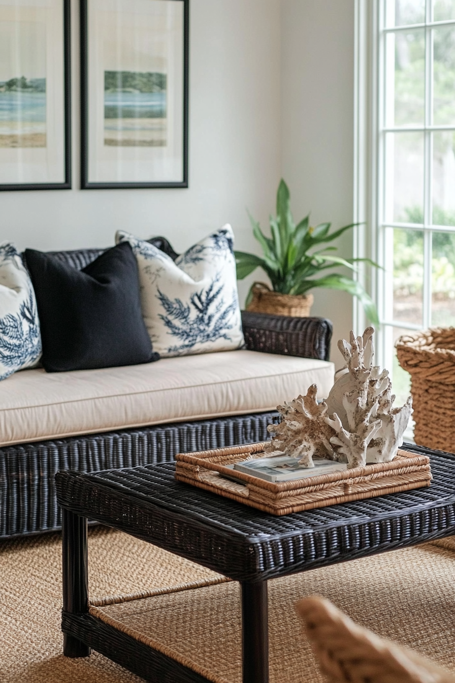 17. Coastal Retreat (Black And Brown Living Room Ideas) - Black And Brown Living Room Ideas