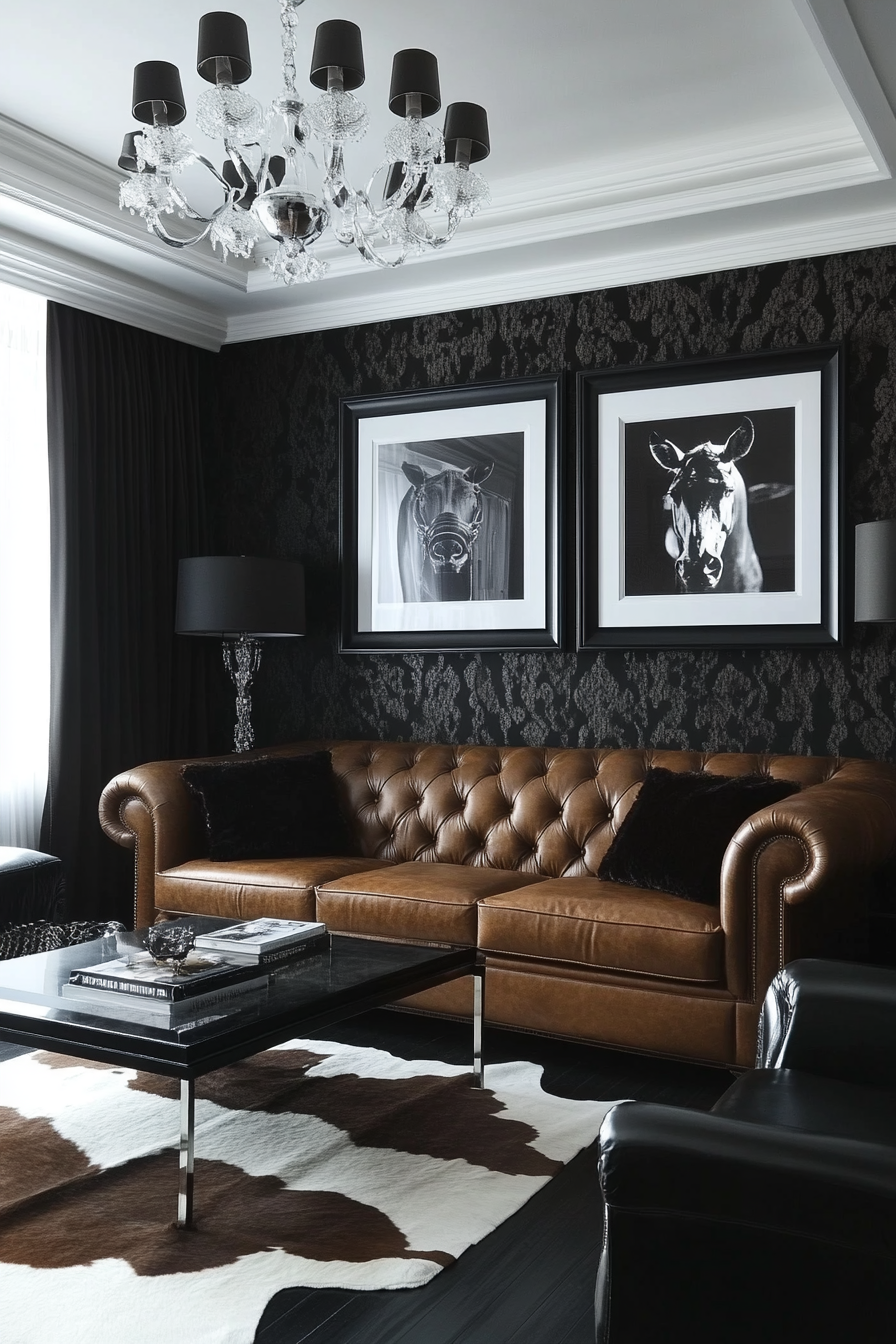 22. Textured Layers (Black And Brown Living Room Ideas) - Black And Brown Living Room Ideas