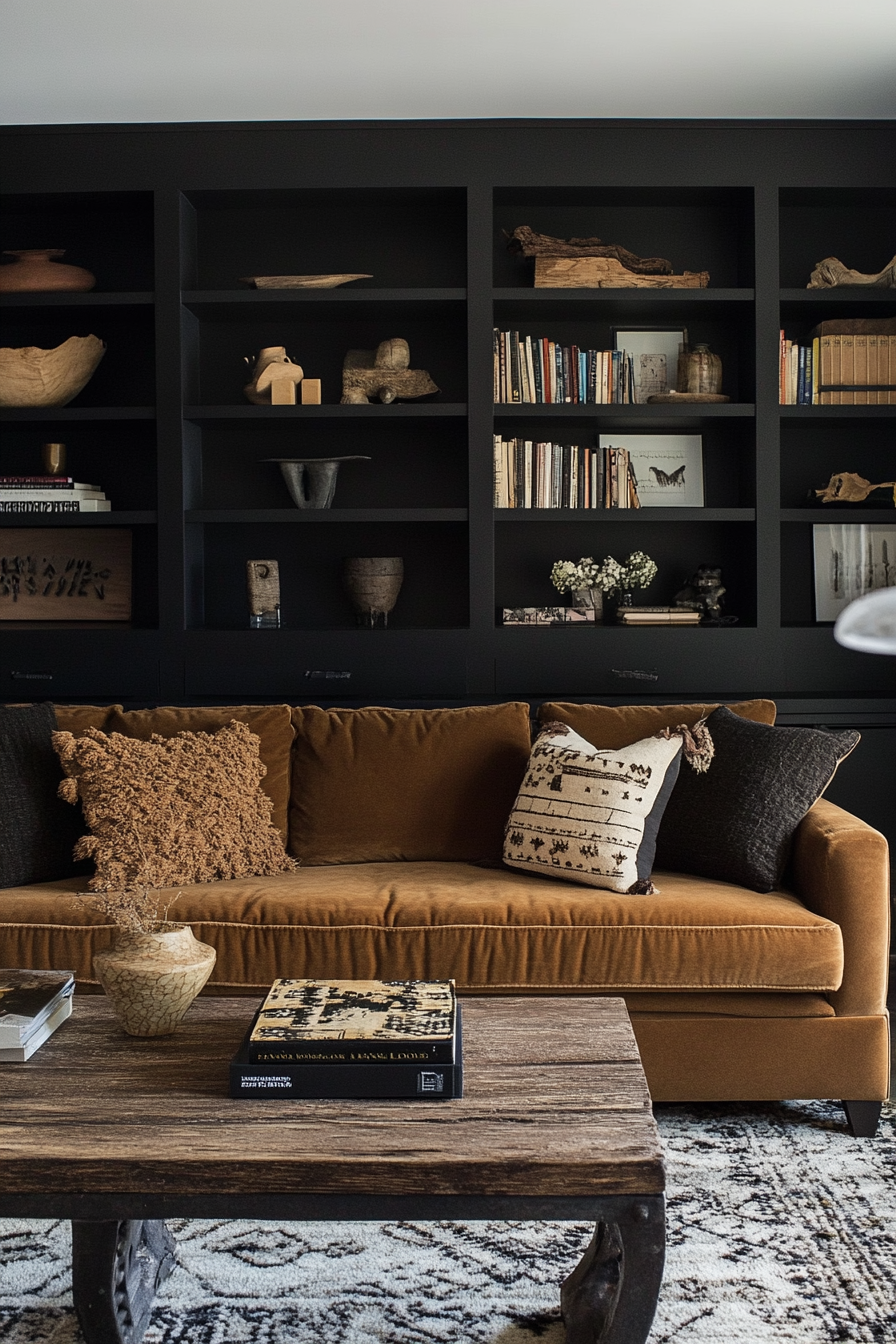 27. Family-Friendly Space (Black And Brown Living Room Ideas) - Black And Brown Living Room Ideas