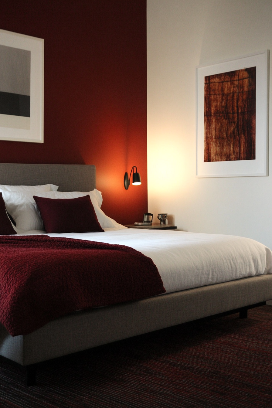 5. Deep Wine Serenity (Red Bedroom Ideas) - Red Bedroom Ideas