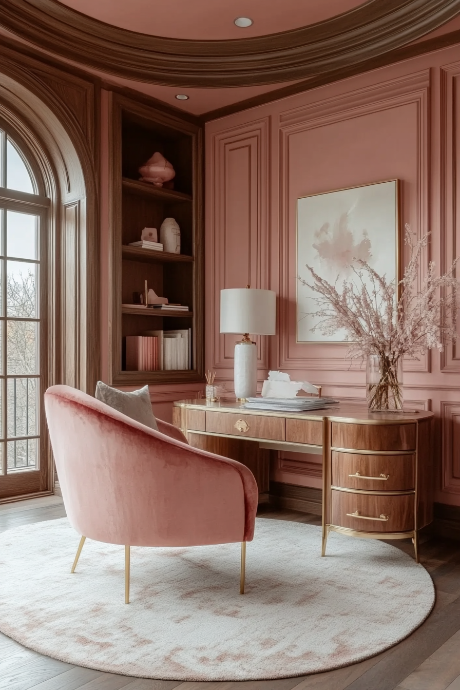 5. Petal Pink Retreat (Pink Office Ideas) - Pink Office Ideas