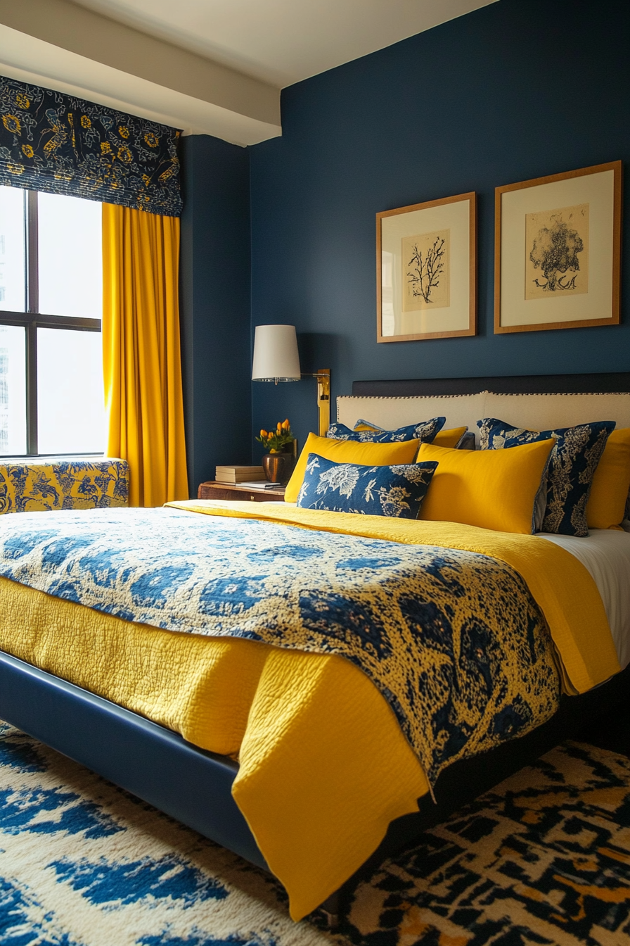 11. Eclectic Mix (Yellow And Blue Bedroom Ideas) - Yellow And Blue Bedroom Ideas