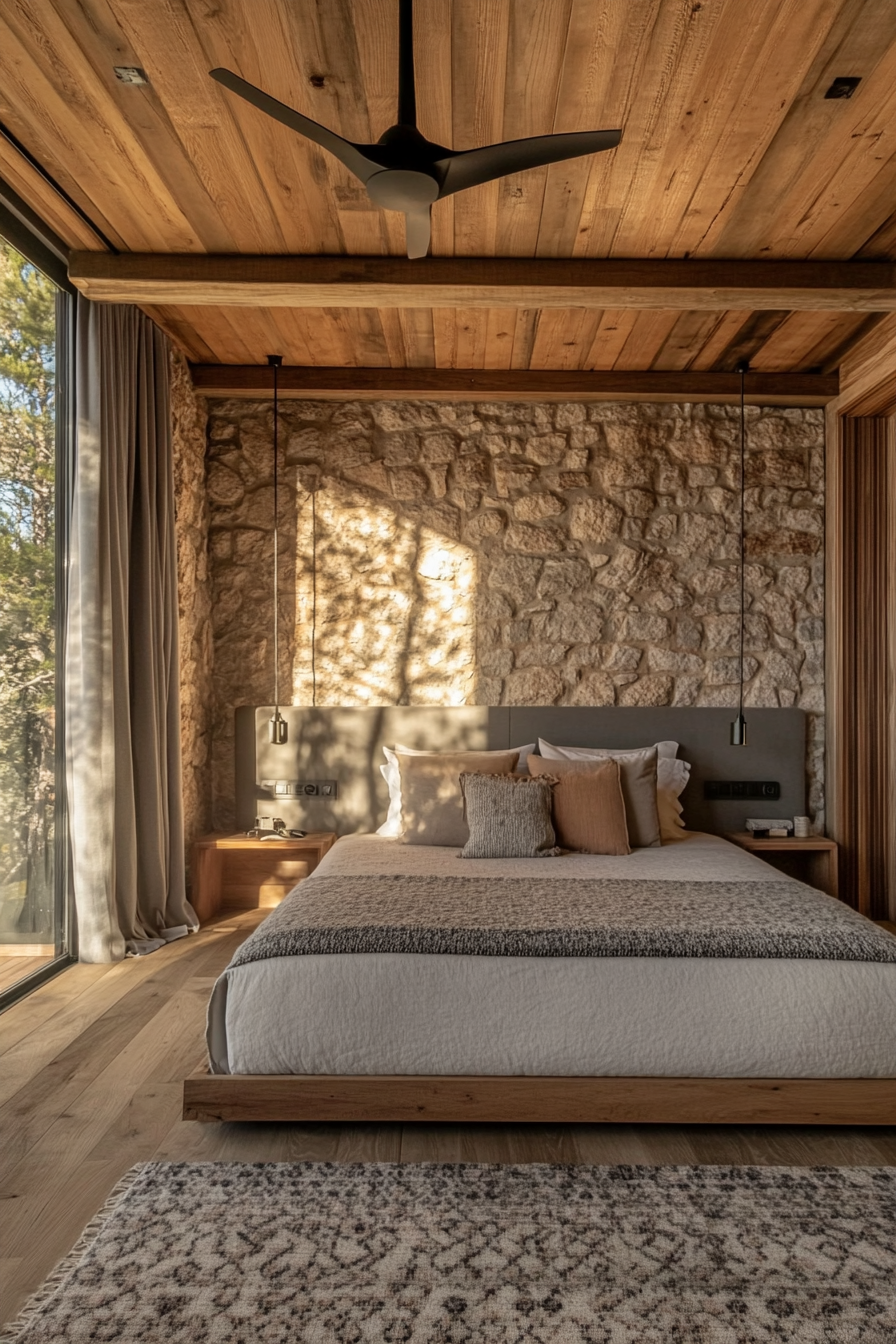 16. Pebble-Toned Oasis (Scandinavian Bedroom Ideas) - Scandinavian Bedroom Ideas