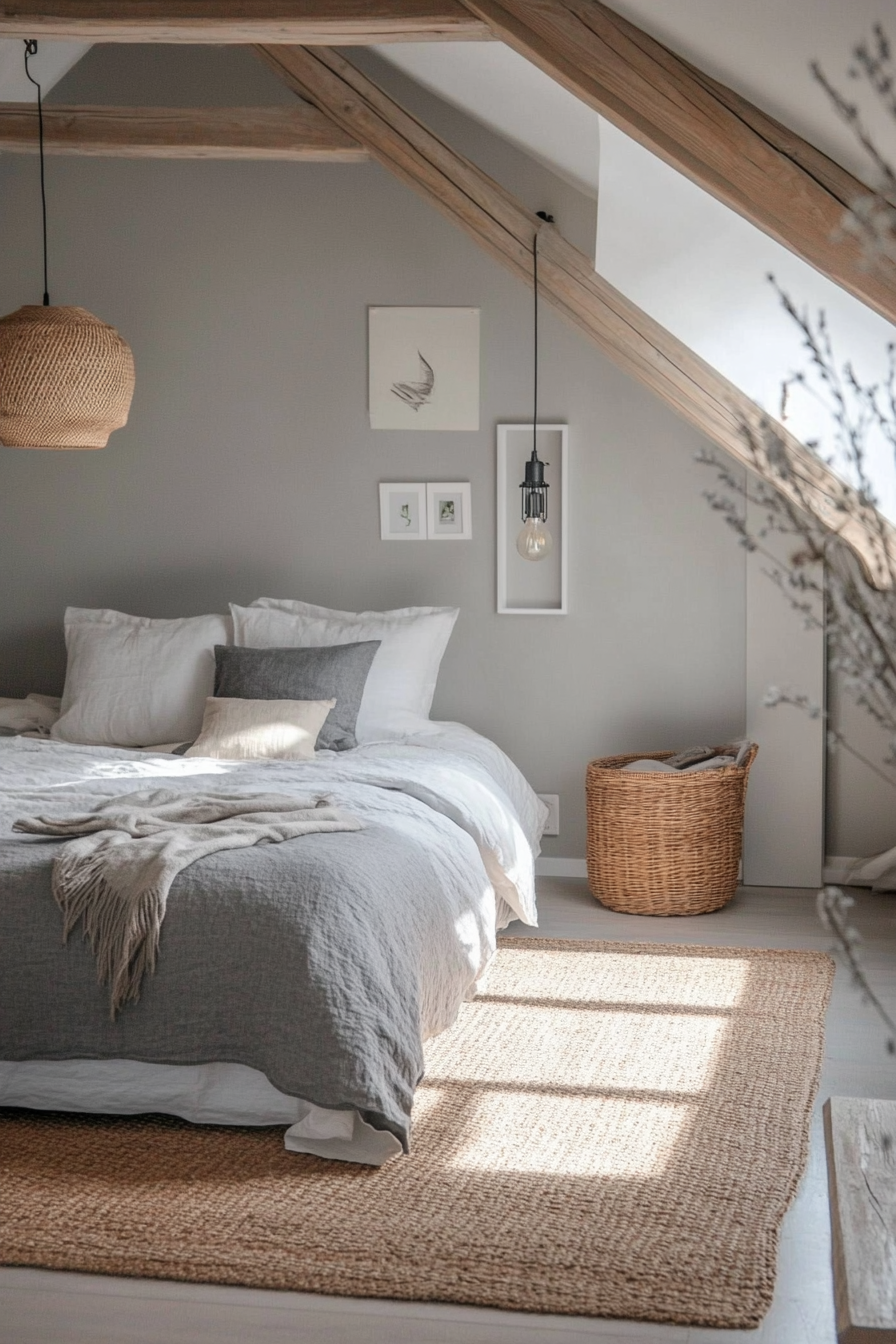 17. Modern Nordic Loft (Scandinavian Bedroom Ideas) - Scandinavian Bedroom Ideas