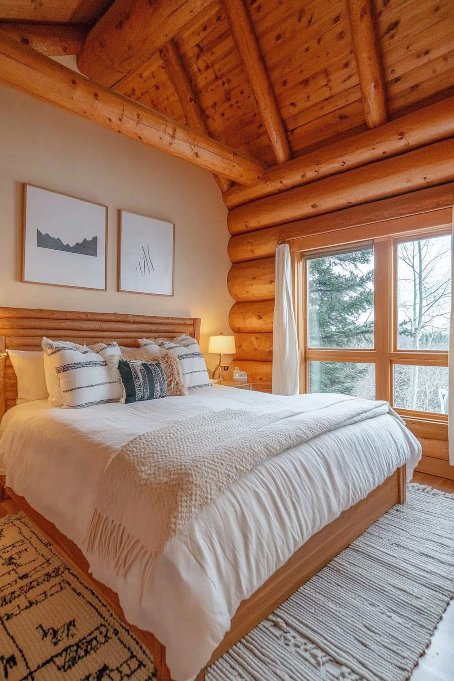 21. Charming Timber Haven (Scandinavian Bedroom Ideas) - Scandinavian Bedroom Ideas