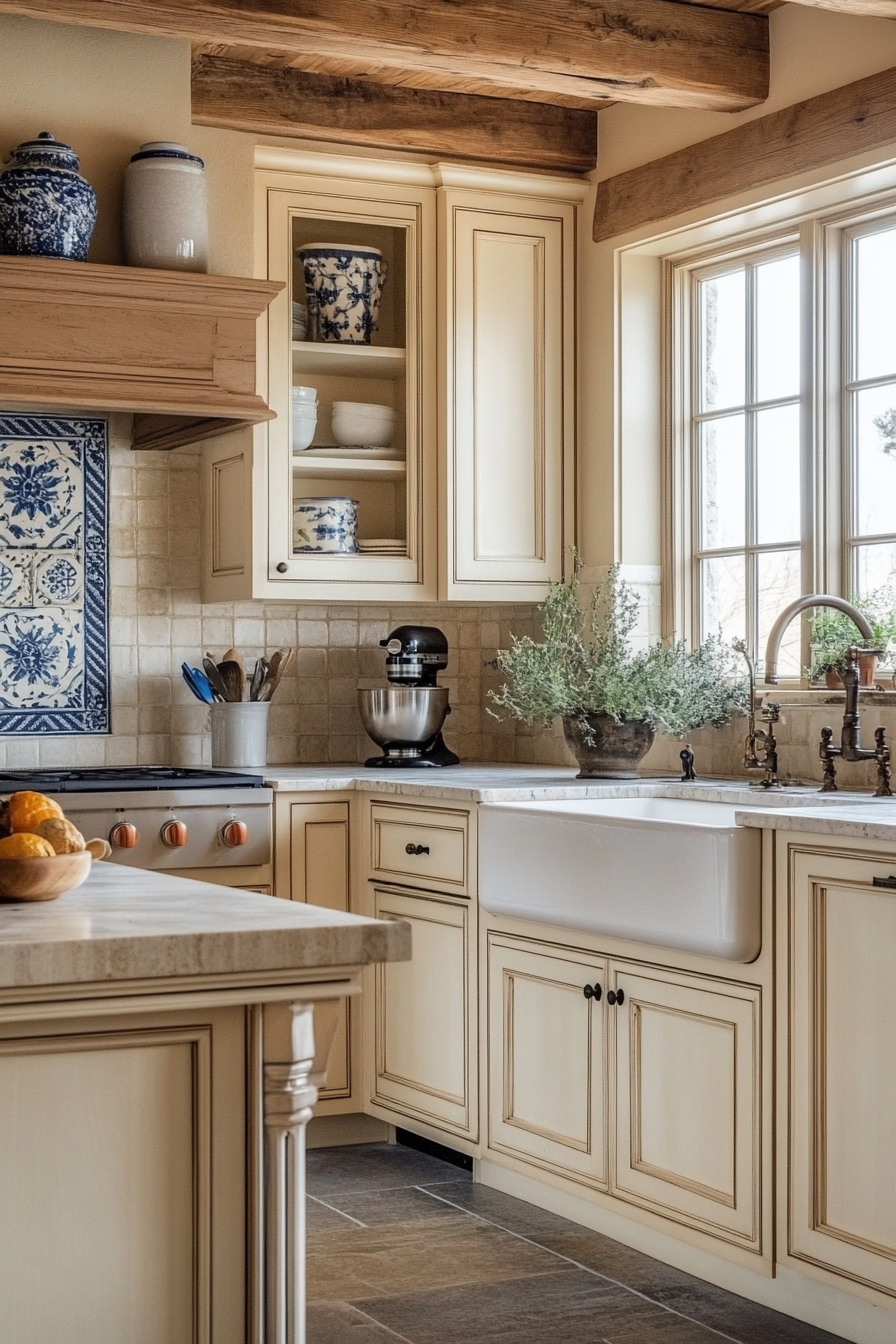 3. French Country Charm (Classic Kitchen Ideas) - Classic Kitchen Ideas