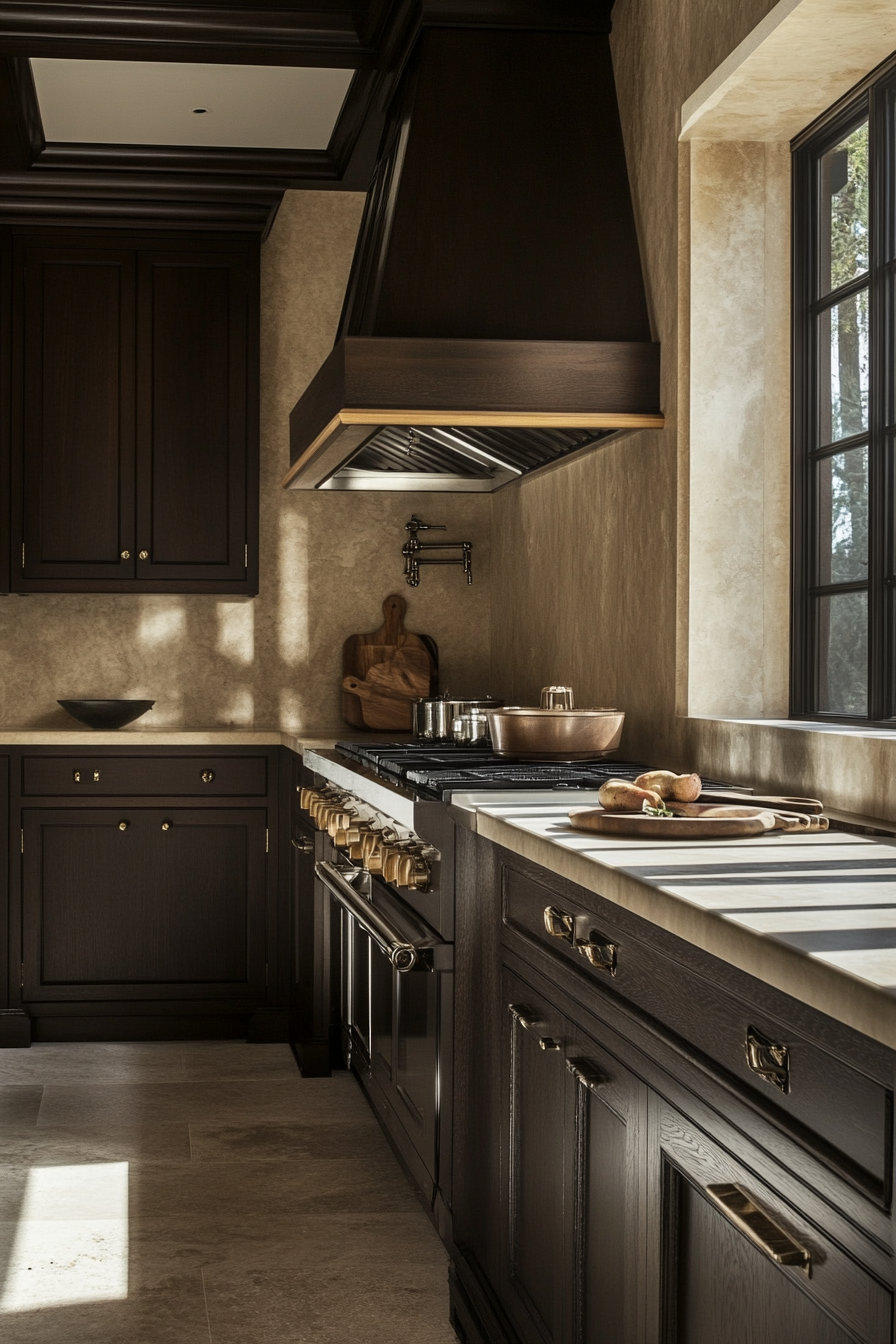 19. Refined Espresso Woodwork (Classic Kitchen Ideas) - Classic Kitchen Ideas