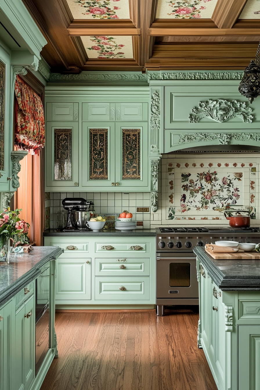 21. Victorian Garden Charm (Classic Kitchen Ideas) - Classic Kitchen Ideas