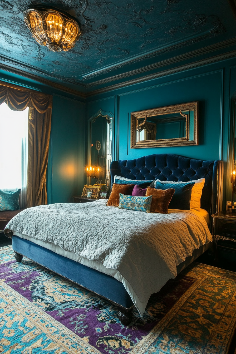 12. Regal Opulence (Turquoise Bedroom Ideas) - Turquoise Bedroom Ideas