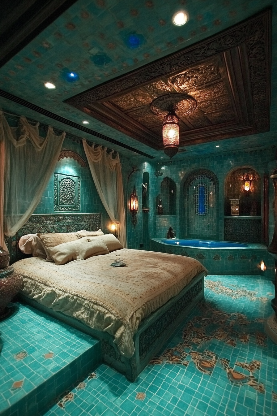 17. Moroccan Enchantment (Turquoise Bedroom Ideas) - Turquoise Bedroom Ideas