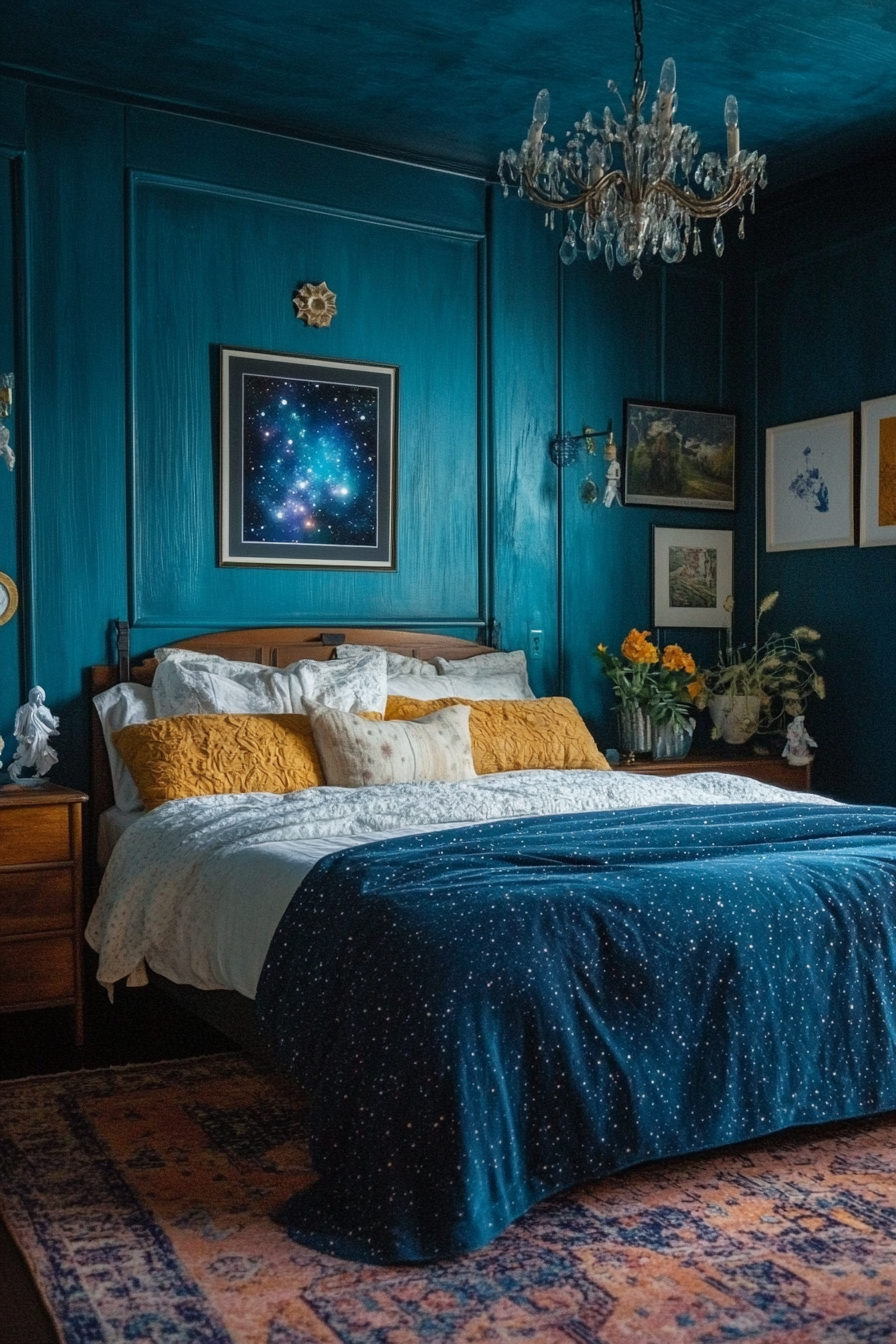 24. Celestial Sanctuary (Turquoise Bedroom Ideas) - Turquoise Bedroom Ideas