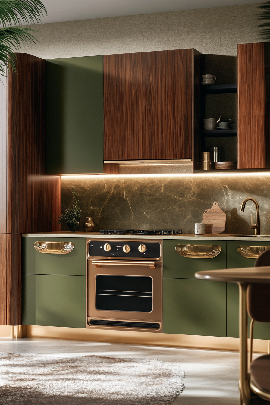 5. Warm Modernist (Unique Kitchen Ideas) - Unique Kitchen Ideas