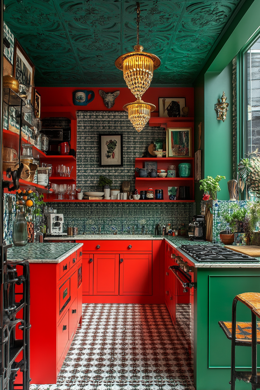 25. Maximalist Wonderland (Unique Kitchen Ideas) - Unique Kitchen Ideas