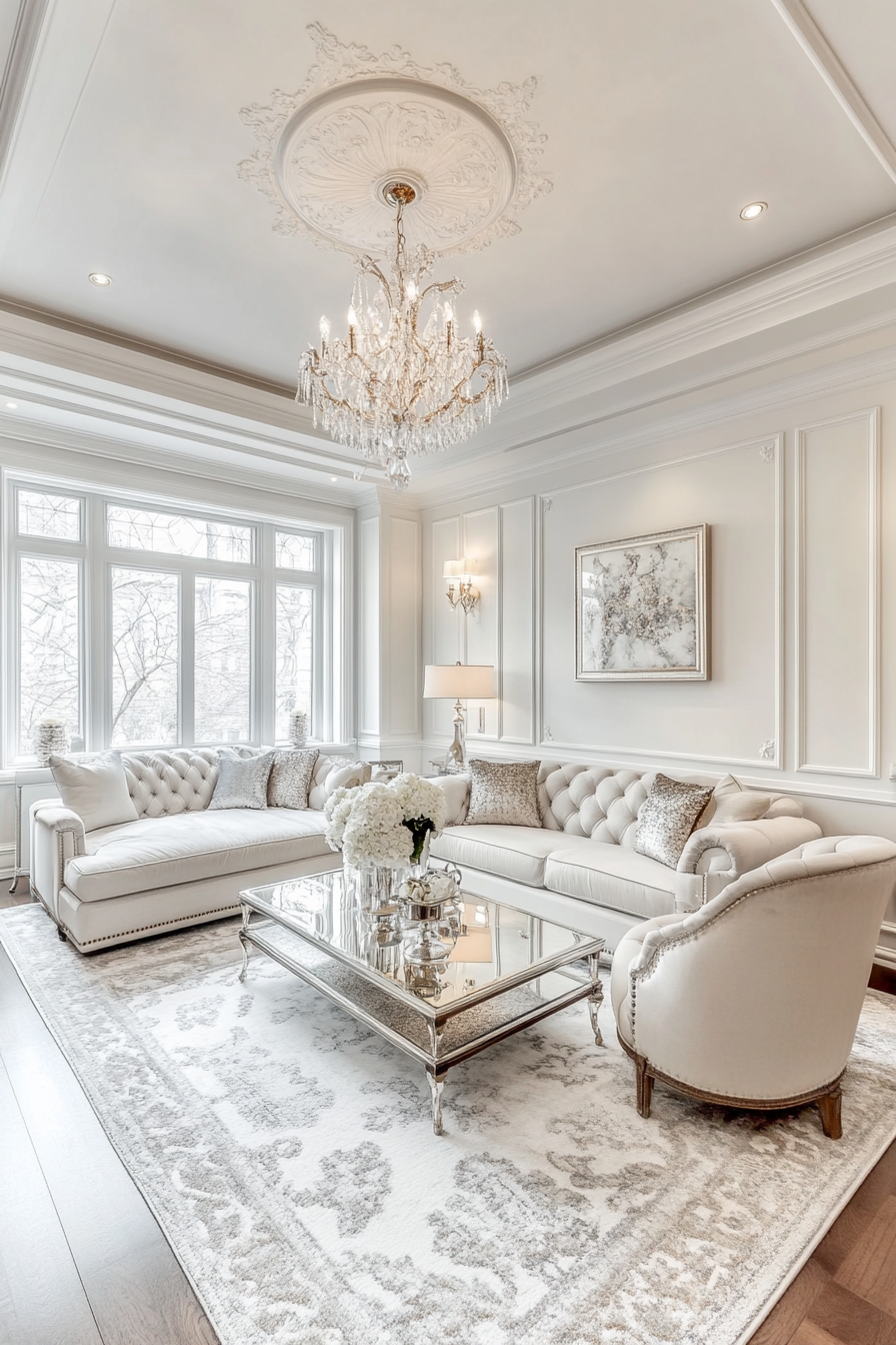 3. Classic Elegance in White (White Living Room Ideas) - White Living Room Ideas