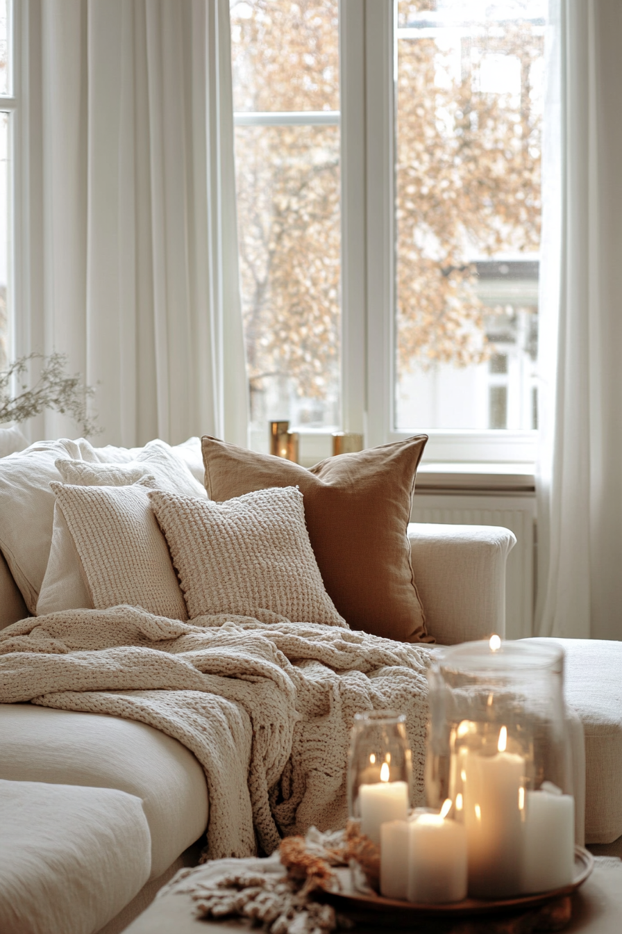 12. Warm and Cozy White (White Living Room Ideas) - White Living Room Ideas