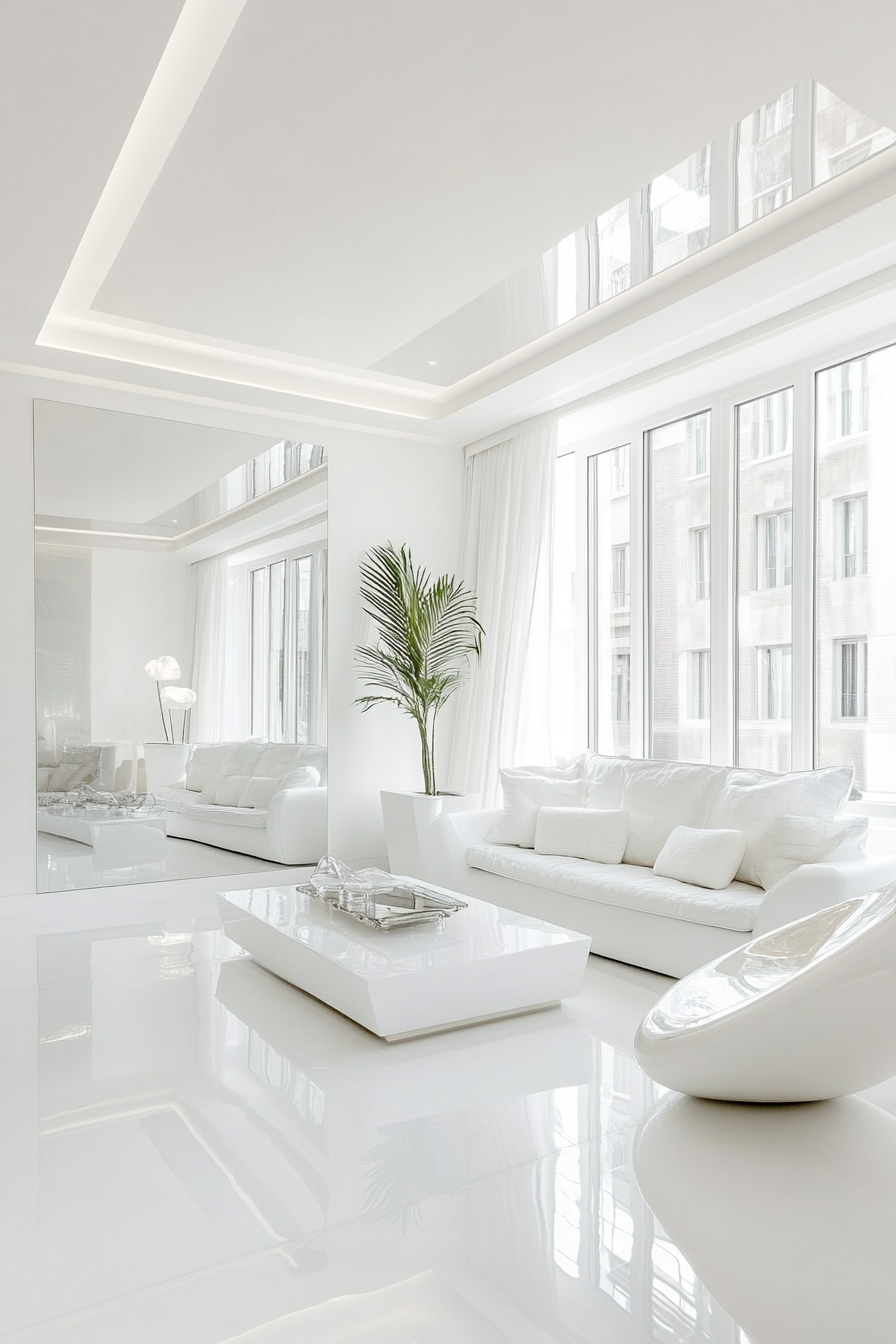 15. Futuristic White (White Living Room Ideas) - White Living Room Ideas