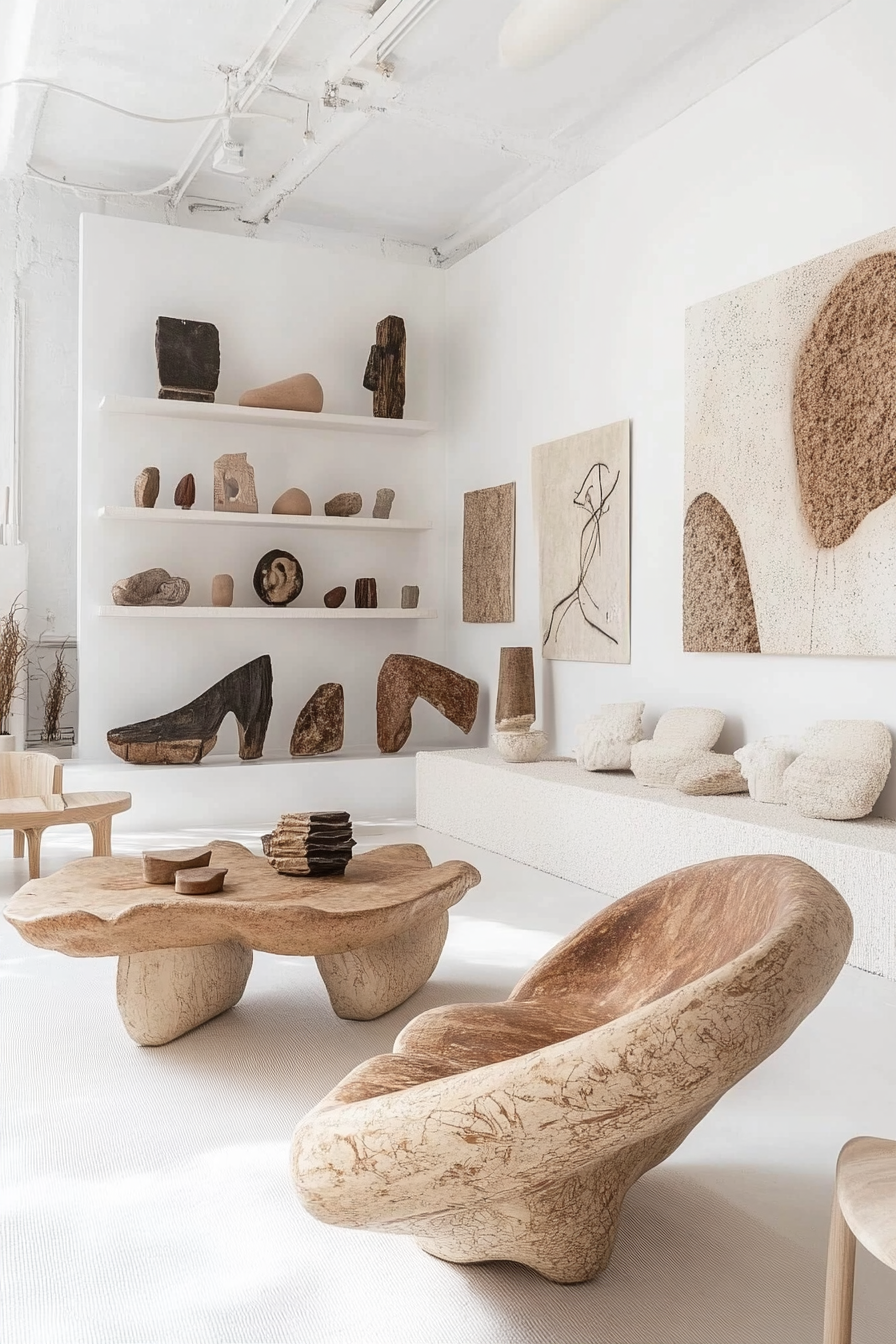 21. Artistic Gallery White (White Living Room Ideas) - White Living Room Ideas